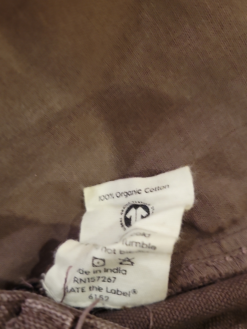 MATE The Label Cargo Carpenter Pant Organic Cotton Chocolate Brown Small - Picture 9 of 9